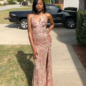 Camille La Vie Rose Gold Dress